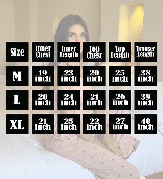 Sweetheart Soft Jersey 3pcs Lounge Set