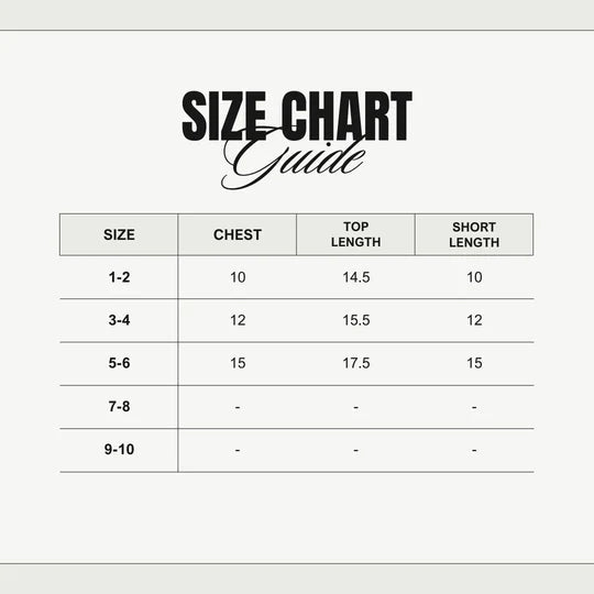 Love Glow Kids Short Set