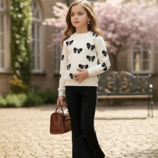 New Arrival Printed Girls Sweatshirt Set