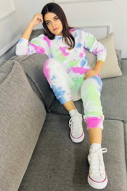 Tye Dye Winter Edition Tracksuit For Women