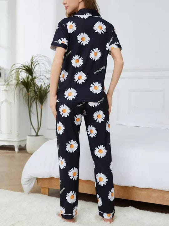 SUN FLOWER HALF SLEEVES SET FOR WOMEN