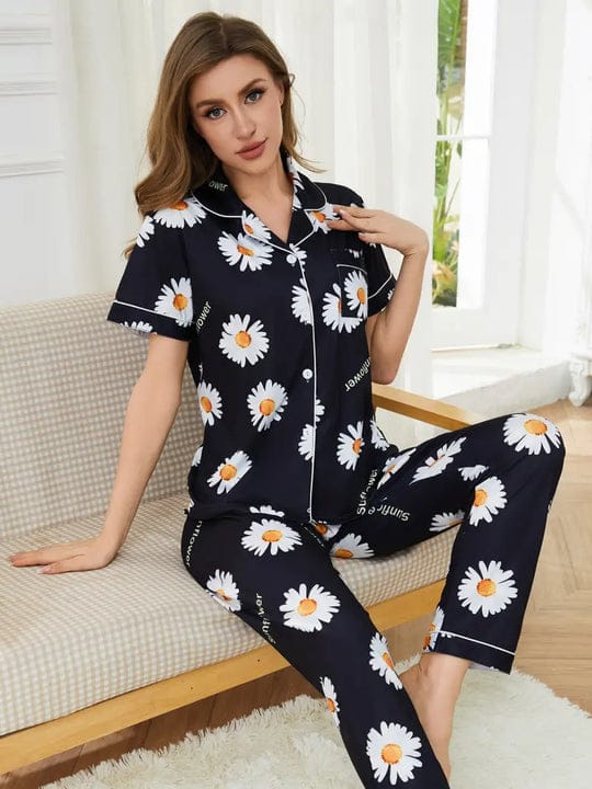 SUN FLOWER HALF SLEEVES SET FOR WOMEN