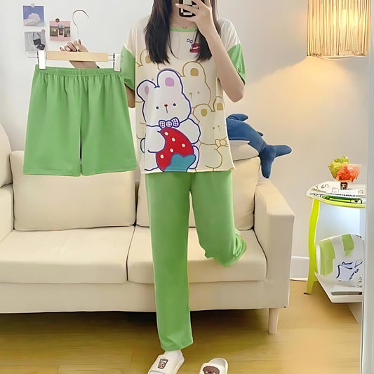 Comfortable Cartoon Pajama Set