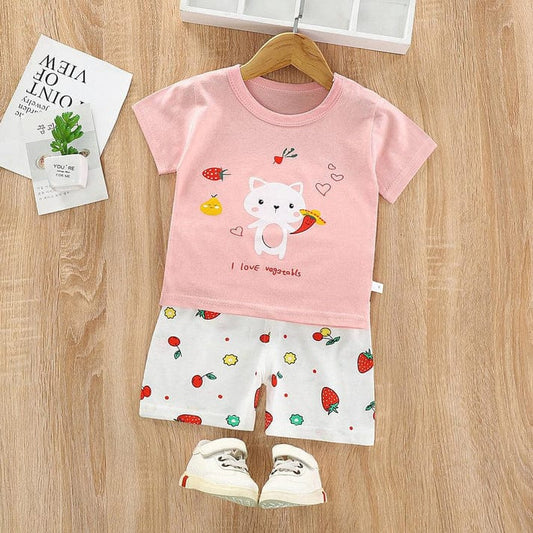 Pink Vegetable  KIds Short Wear