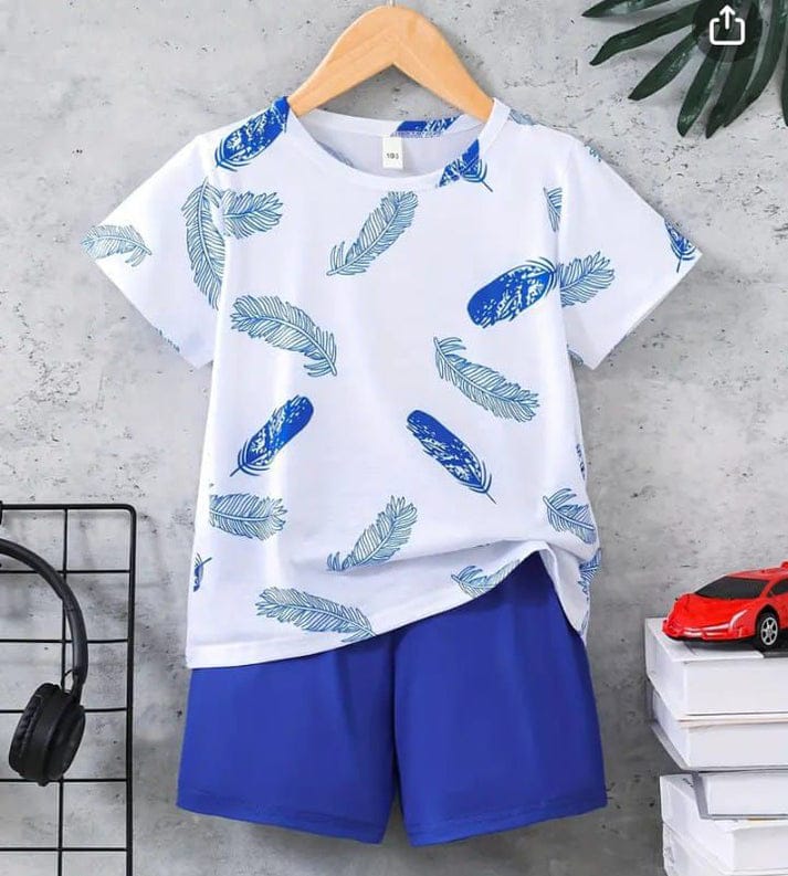 Blue Feather  KIds Short Wear