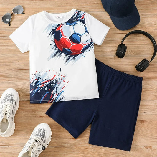 Football Print KIds Short Wear