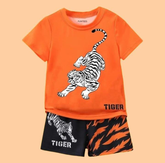 Tiger Print KIds Short Wear