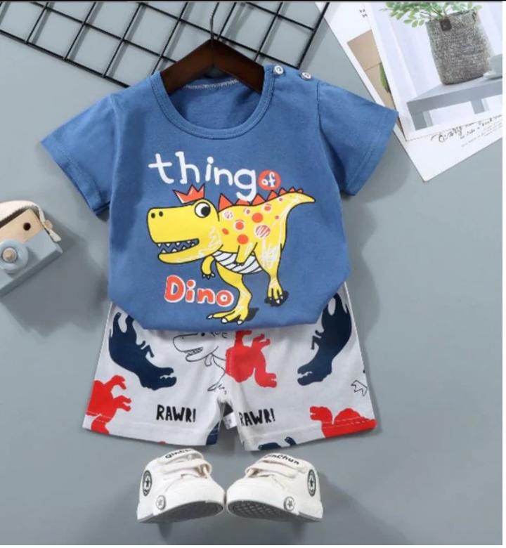 Dinosaur Dino Print KIds Short Wear