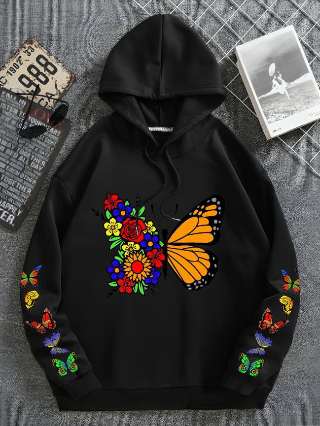 Unisex Hoodies Mix Printed