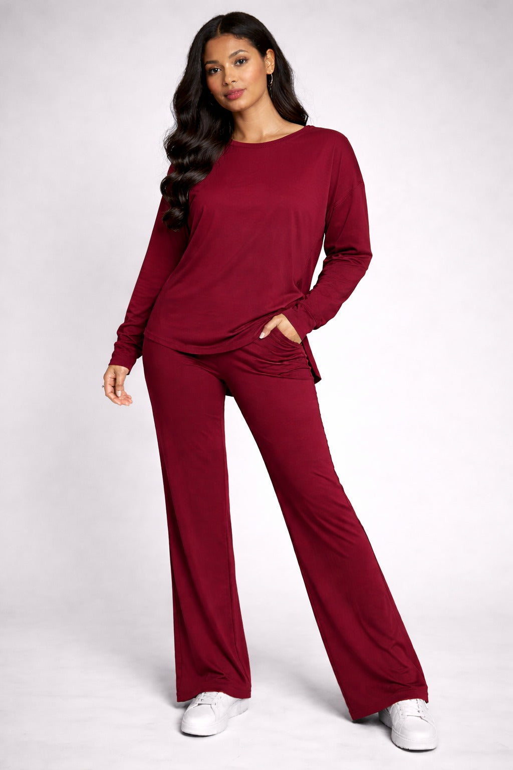 BreezeFlow Wide-Leg Loungewear Set For Summer