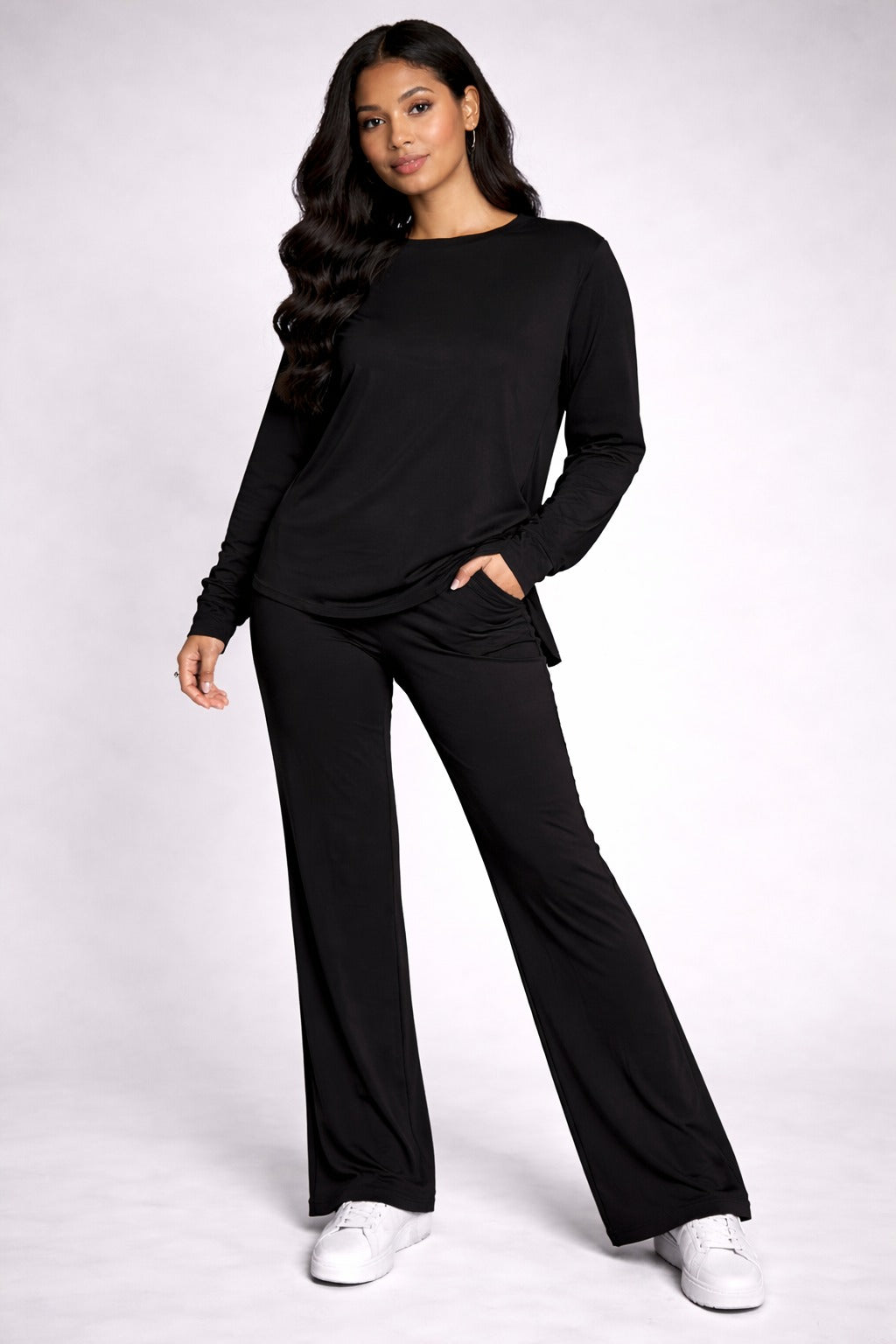 BreezeFlow Wide-Leg Loungewear Set For Summer