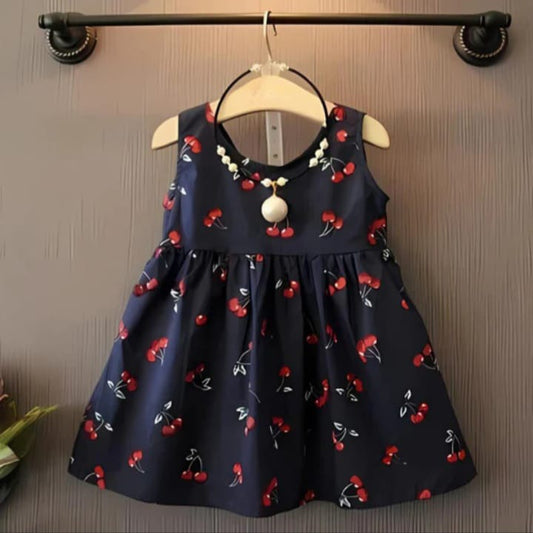 G9- Baby Girl Blue Red Berry Print