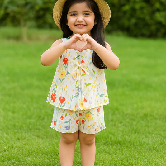 TWO PIECE OFF-WHITE CASUAL SUMMER VEST SET, PERFECT FOR OUTDOOR