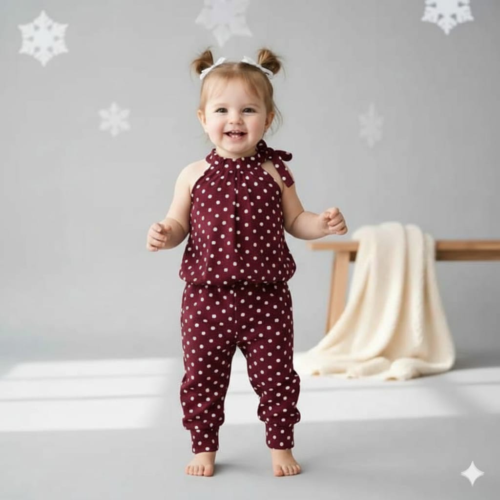 Baby Girl Polka Dot Western Dress