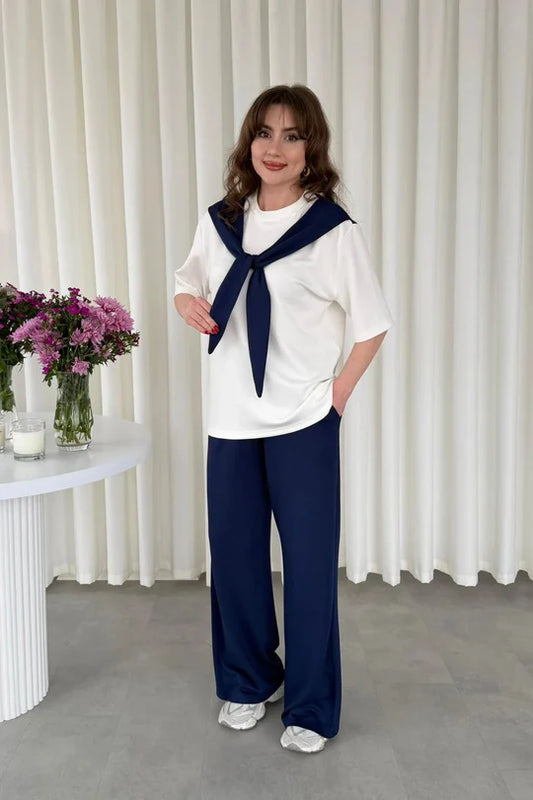 Shoulder Tie 2-Piece Suit