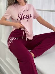 SLEEP PRINTED NIGHTWEAR SET