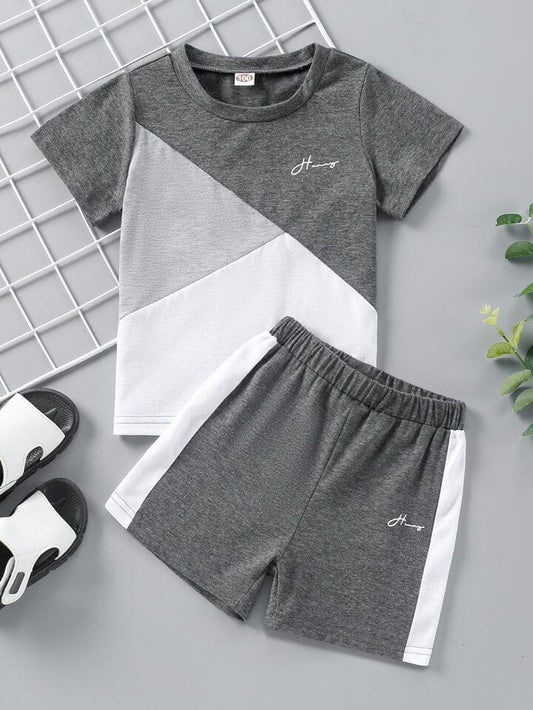 GRAY CROSS CONTRAST KIDS SHORT WEAR