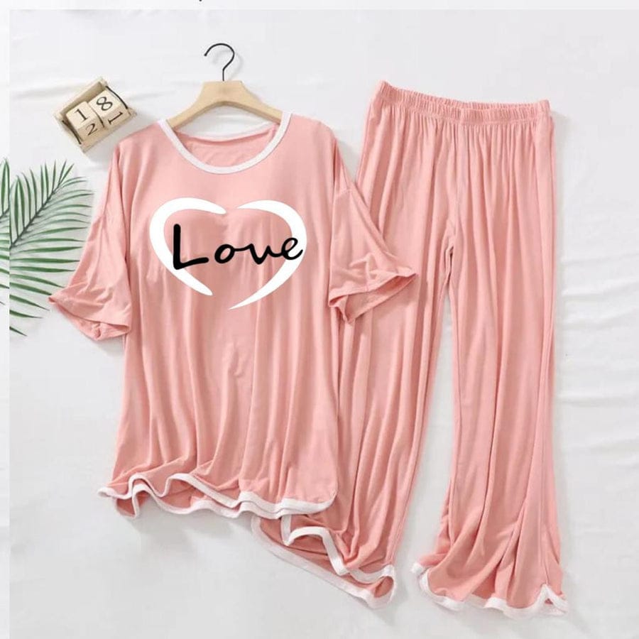 LOVE PRINTED TRENDY LOUNGE WEAR FOR WOMEN