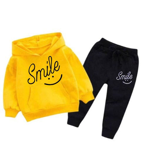 SMILEY KIDS HOODED PRINTED TRACKSUIT