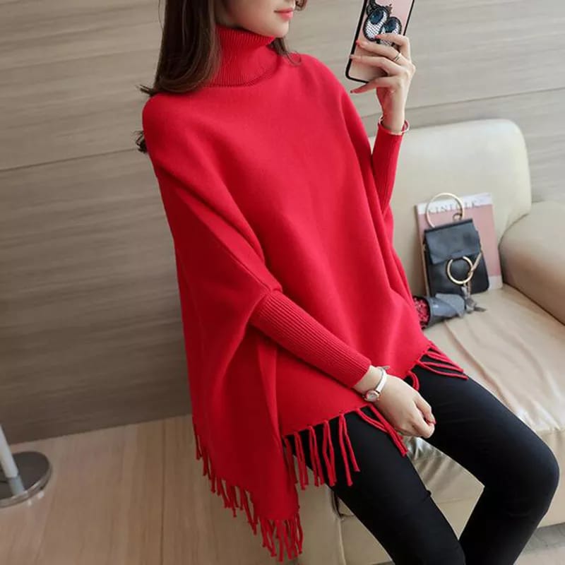 Turtleneck Women Pullover Sweater Spring Jumper