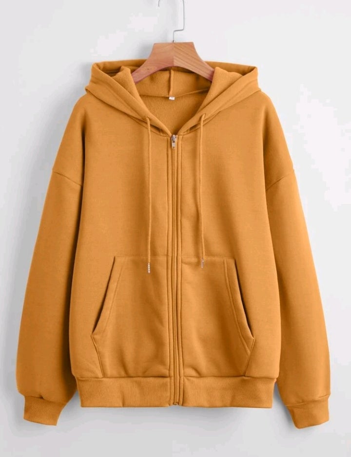 PLAIN ZIPPER HODDIE FOR UNISEX ( MEN & WOMEN )