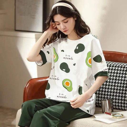 AVOCADO PRINTED NIGHT WEAR