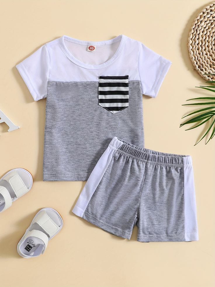 GRAY CONTRAST KIDS SHORT WEAR