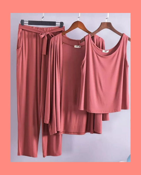 3 PIECE LOUNGE WEAR SET